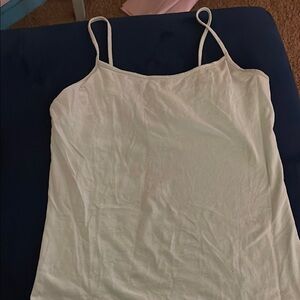 Women's White Spaghetti Strap Top